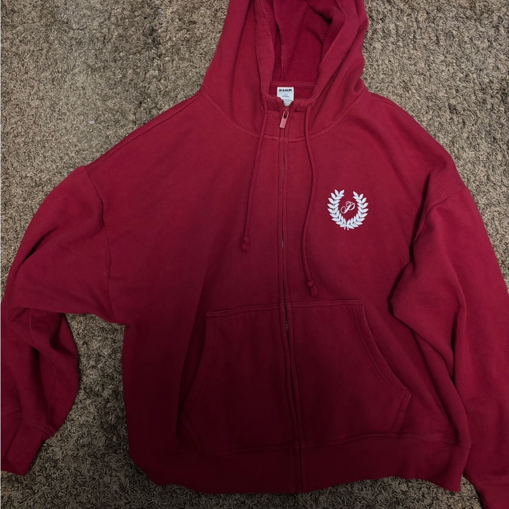 Red Zip-Up Hoodie